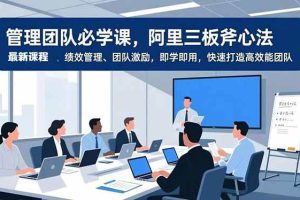（16929期）管理团队必学课，阿里三板斧心法、绩效管理、团队激励，即学即用，快速打造高效能团队