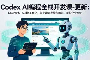 (18858期)Codex AI编程全栈开发课-更新:MCP服务+Skills工程化,学完能开发旅行网站、重构企业系统