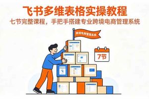 (18878期)飞书多维表格实操教程,七节完整课程,手把手搭建专业跨境电商管理系统