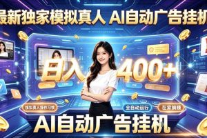 最新独家模拟真人,AI自动挂号挂G,日入400+,全程全自动运行,无需人工【揭秘】