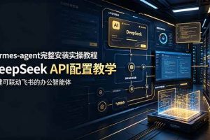 (19128期)hermes-agent完整安装实操教程,DeepSeek API配置教学,搭建可联动飞书的办公智能体
