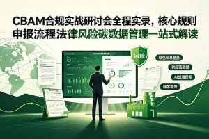 (19235期)CBAM合规实战研讨会全程实录,核心规则申报流程法律风险碳数据管理一站式解读