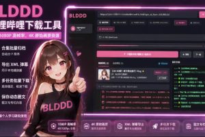 (19981期)BLDDD 哔哩哔哩下载工具,支持合集下载,字幕、声音下载